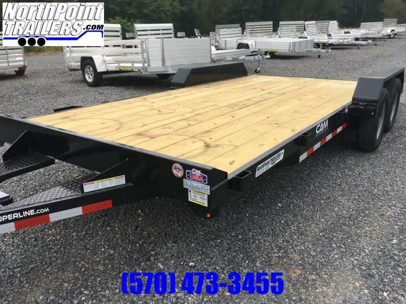 2023 Cam Superline 18' Car Hauler BLACK NorthPoint Trailers Aluma