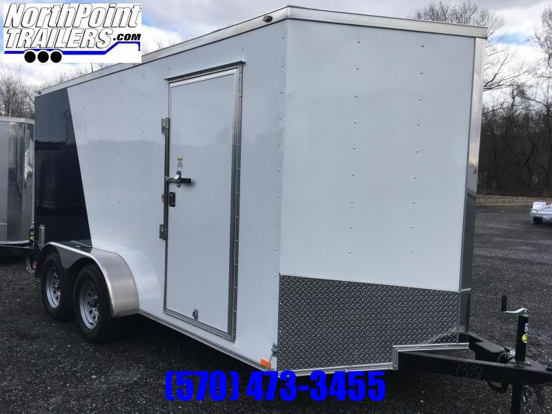 2020 Spartan Cargo Sp714ta Cargo Trailer Two Tone Silver Indigo Blue Northpoint Trailers Aluma And Atc Enclosed Car Cargo And Flatbed Equipment Utility Trailers Near Lewisburg And Williamsport Pennsylvania