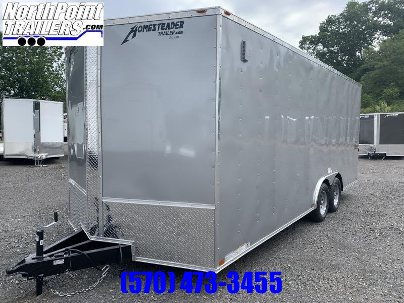 2023 Homesteader 820IT - 8 x 20' Car/UTV Trailer - Ramp Door -Silver - 9950 GVWR - 84" Interior 2023 Homesteader 820IT - 8 x 20' Car/UTV Trailer - Ramp Door -Silver - 9950 GVWR - 84" Interior