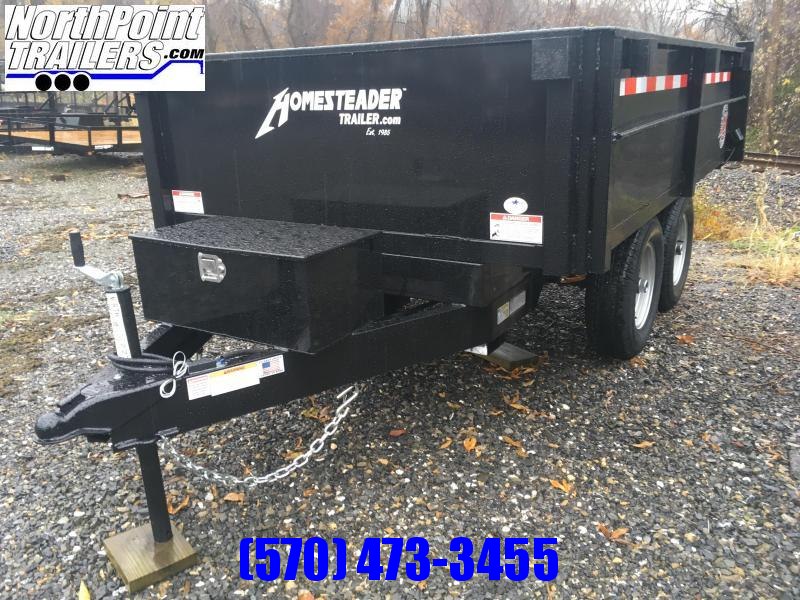 2021 Homesteader 6x10 Deckover Dump - 10K GVWR - CURBSIDE DROP SIDE - BARN DOORS 2021 Homesteader 6x10 Deckover Dump - 10K GVWR - CURBSIDE DROP SIDE - BARN DOORS