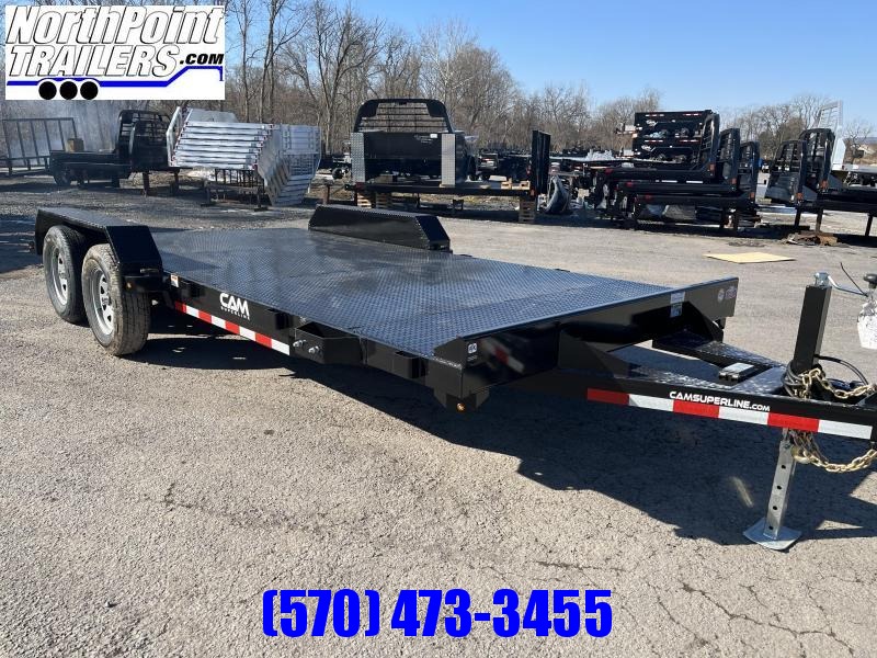 2022 Cam Superline 18' Steel Deck Car Hauler - Black 2022 Cam Superline 18' Steel Deck Car Hauler - Black