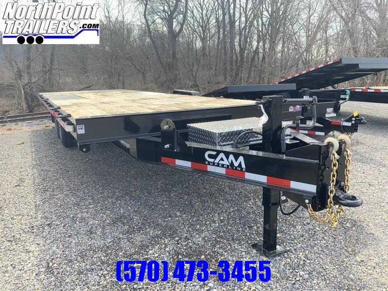 2021 Cam Superline 24' Deckover Split Tilt Equipment Trailer 8K Oil