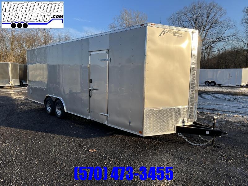 2022 Homesteader 8 x 24' - SILVER - 7' Interior - 5.2k Axles 2022 Homesteader 8 x 24' - SILVER - 7' Interior - 5.2k Axles