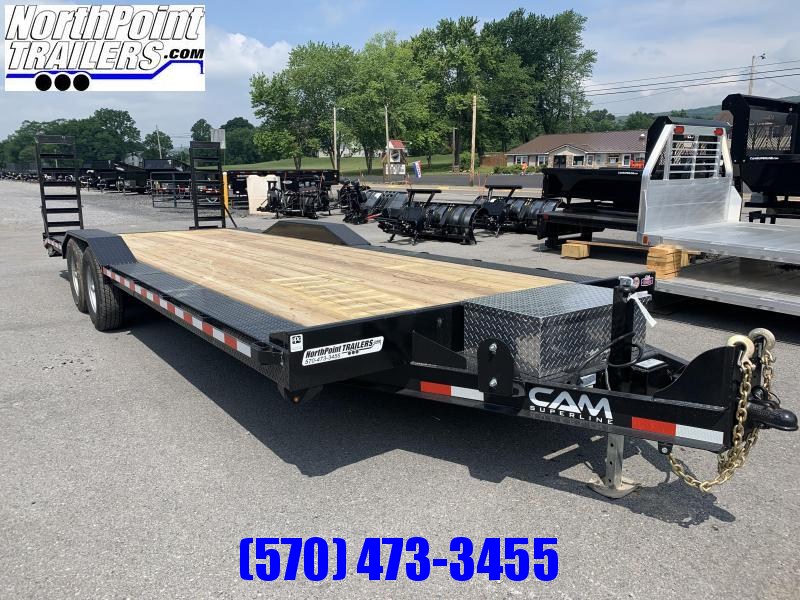 2020 Cam Superline 22+2' Driveover Fender 7K Axles Equipment Trailer