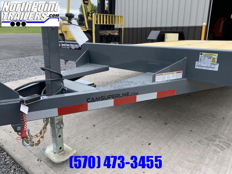 2021 Cam Superline 18' Car Hauler - Gray w/ Black Fenders - Removable Fender 2021 Cam Superline 18' Car Hauler - Gray w/ Black Fenders - Removable Fender
