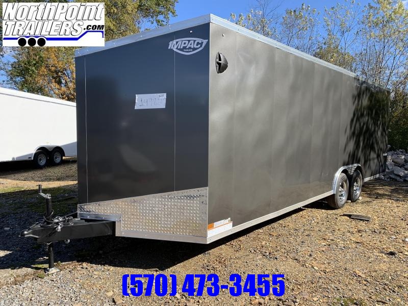 2022 Impact 8x24 Tremor Car Hauler - 7' Interior - Charcoal Gray 2022 Impact 8x24 Tremor Car Hauler - 7' Interior - Charcoal Gray