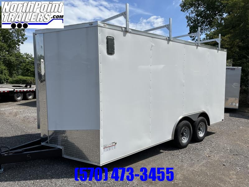 2023 Spartan 8.5x16 Enclosed Trailer - WHITE - CONTRACTOR BUILD - Walk-on Roof 2023 Spartan 8.5x16 Enclosed Trailer - WHITE - CONTRACTOR BUILD - Walk-on Roof
