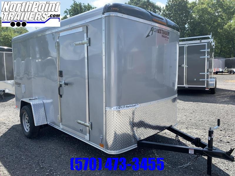 2022 Homesteader 612CS - 6x12 Cargo Trailer - SILVER - Ramp Door 2022 Homesteader 612CS - 6x12 Cargo Trailer - SILVER - Ramp Door