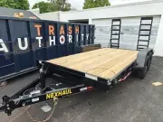 2026 Nexhaul 6'10x14 Channel Frame Equipment Hauler 10k GVWR, Spring Assist Ramps, Spare Tire Inc