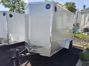 2026 Wells Cargo 6x10 FastTrac Deluxe 3500 GVWR, 7' Sidewall Height, Ramp Door Package, Electric 