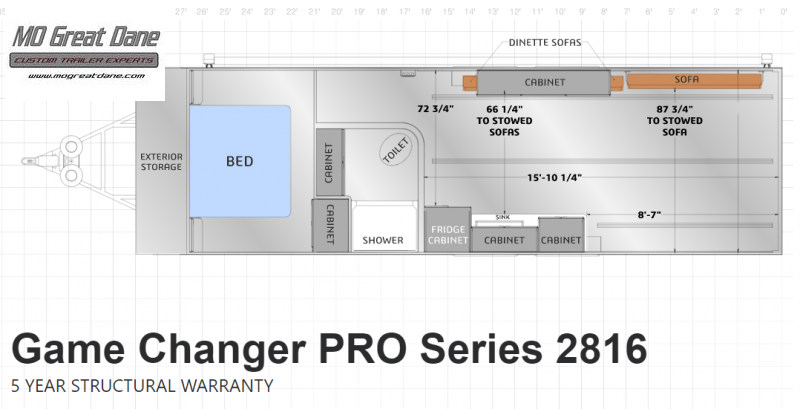2022 ATC (2816) Pro Series Front Bedroom Aluminum Toy Hauler RV EXPECTED COMPLETION OCTOBER 2022 ATC (2816) Pro Series Front Bedroom Aluminum Toy Hauler RV EXPECTED COMPLETION OCTOBER