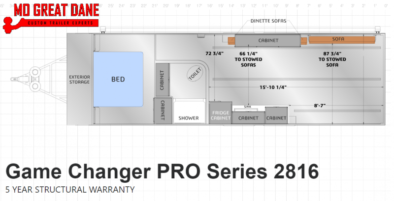 2021 ATC (2816) Pro Series Front Bedroom Aluminum Toy Hauler RV EXPECTED COMPLETION APRIL 2021 ATC (2816) Pro Series Front Bedroom Aluminum Toy Hauler RV EXPECTED COMPLETION APRIL