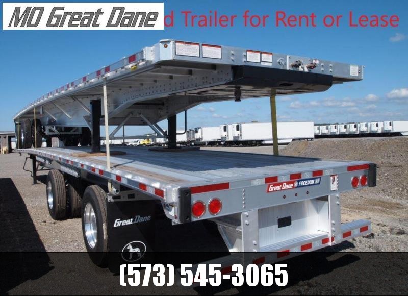 FOR RENT OR LEASE 2023 Great Dane Aluminum Flatbed Trailer Flat Bed Semi Trailer FOR RENT OR LEASE 2023 Great Dane Aluminum Flatbed Trailer Flat Bed Semi Trailer