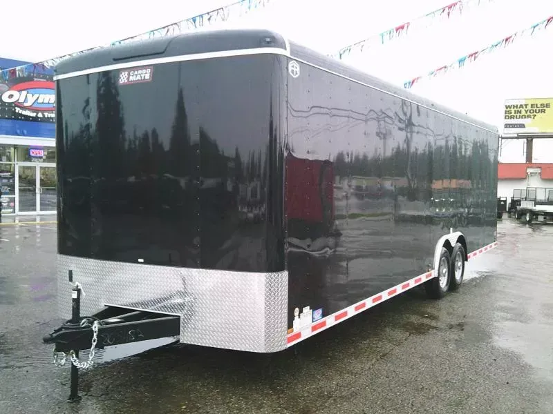 2026 Cargo Mate Blazer 8.5x28 14K With 12" Extra Height / D-Rings / Ramp Door / Cambar