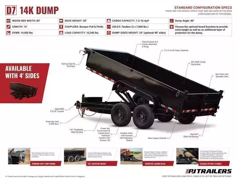 new Dump Trailers PJ Trailers  for sale, in Olympia, WA Thumbnail 19