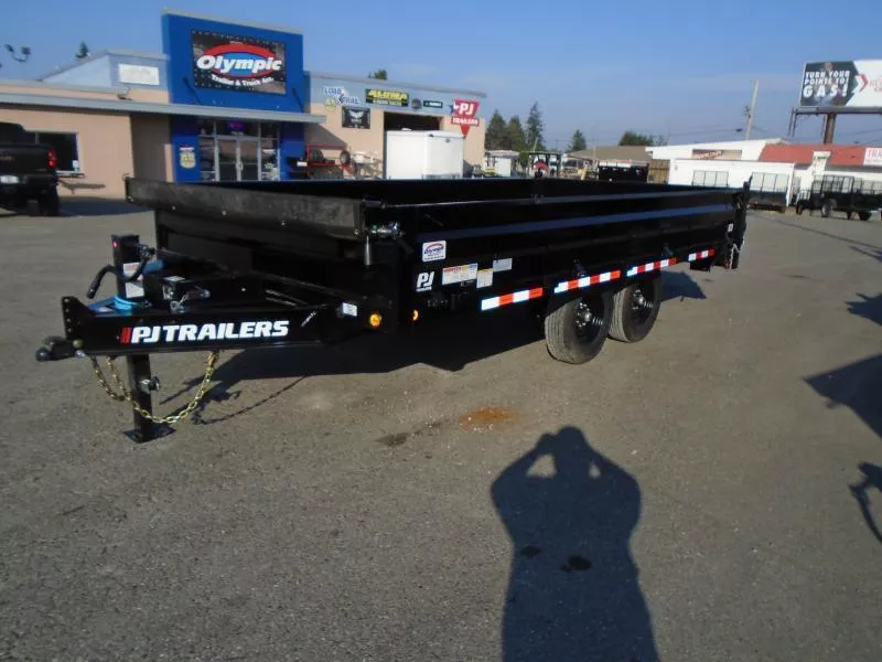 2026 PJ 8x16 14K Deckover Dump Trailer 