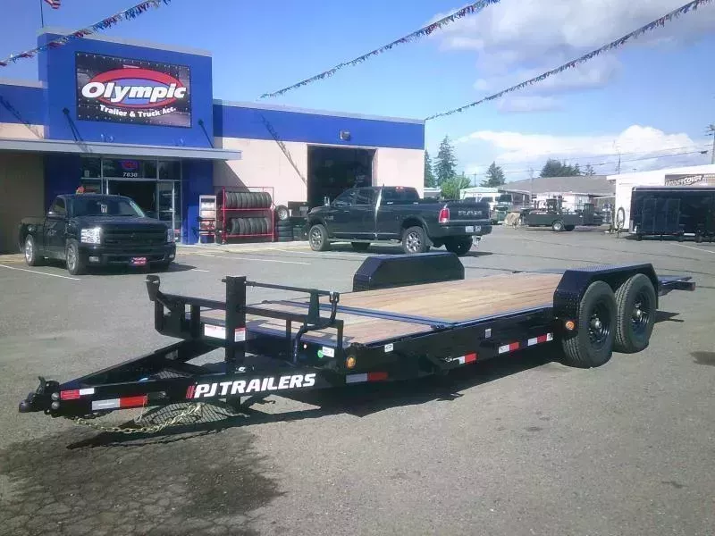 2026 PJ 7x20 14K Equipment Torsion Axles Tilt Trailer 