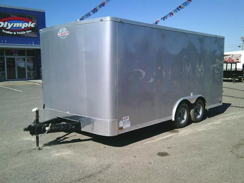 USED 2023 Cargo Mate Challenger 8.5x16 7K With 6" Extra Height / Vent / Ramp Door