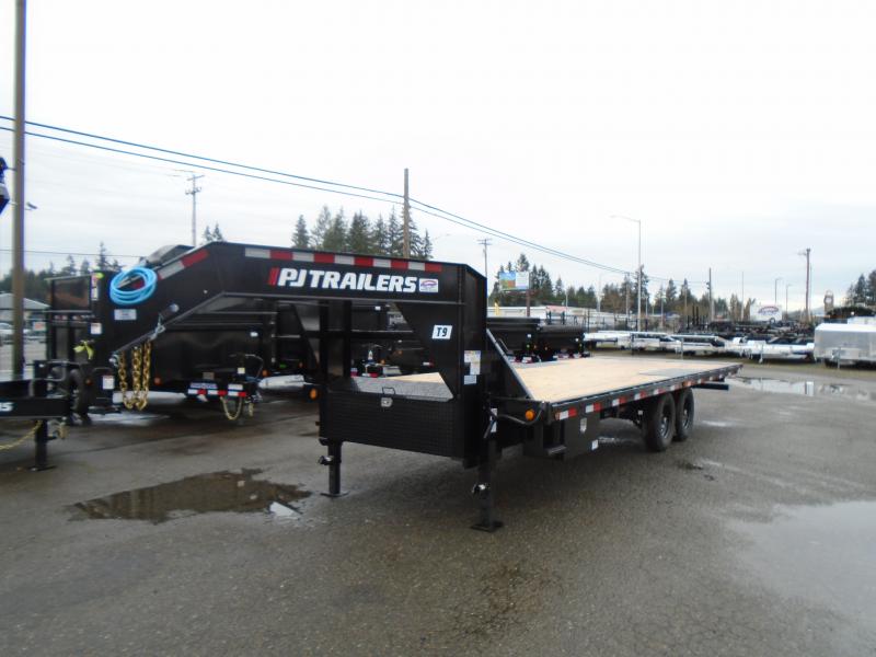 2023 PJ 102" x 24' T9 Gooseneck Deckover Tilt Trailer With Winch Plate