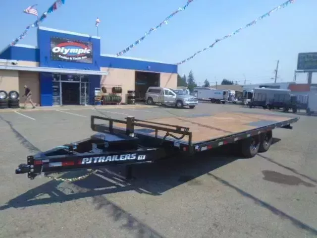 2026 PJ 8.5x22 14K Deckover Power Tilt With Winch Plate / 3 Way Pump