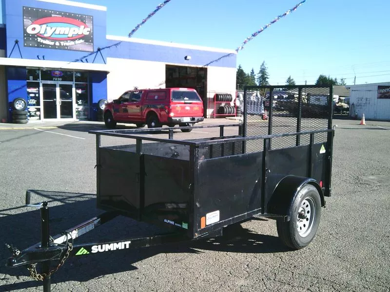 USED 2023 Summit Alpine 4x8 Single Axle Utility Trailer