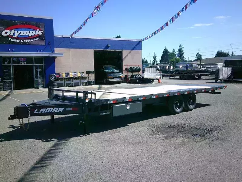 2026 Lamar 8.5x24 14K Deckover Tilt Equipment Trailer With Winch Plate