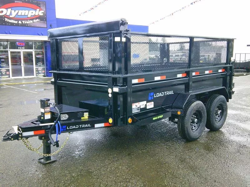 2026 Load Trail 6X12 14K Dump With Tarp Kit / Ramps / Spreader Gate / Mesh Side Ext Kit