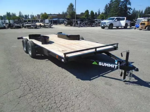 2026 Summit Alpine Flatbed 7x18 7K With Removable Fenders