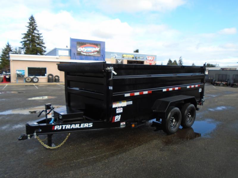 2024 PJ 7x14 48" High Side Dump Trailer w/10K Jack/Tarp Kit Olympic