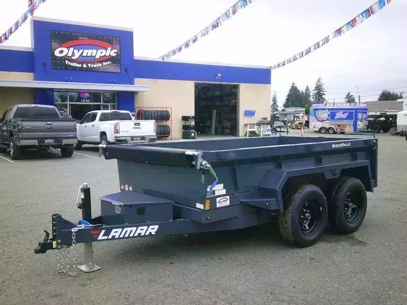 2026 Lamar 5x10 7K / Tarp / Ramps / 3 Way Pump Dump Trailer