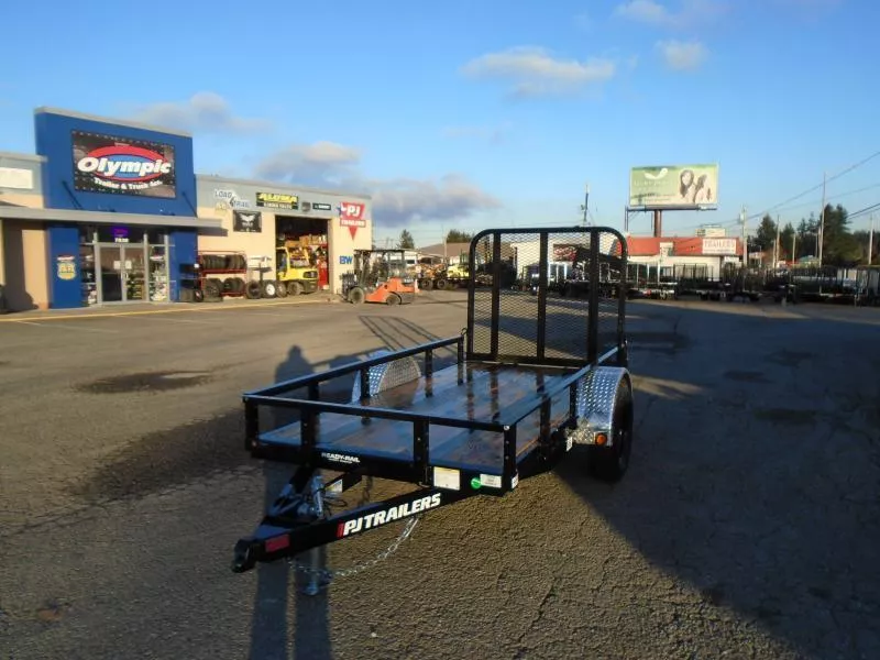 2026 PJ 5x10 With Fold Up Gate / Spare Tire & Mount