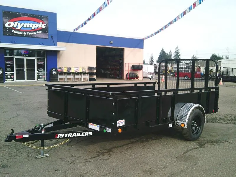 2026 PJ 6.5X12 with Solid Metal Sides / Fold In Gate