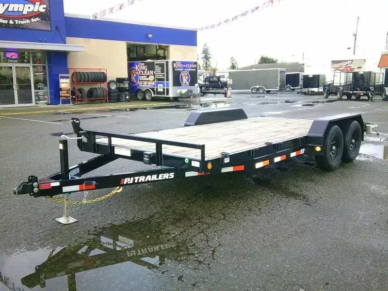 2026 PJ 7X18 10K Channel Equipment Trailer Dovetail 