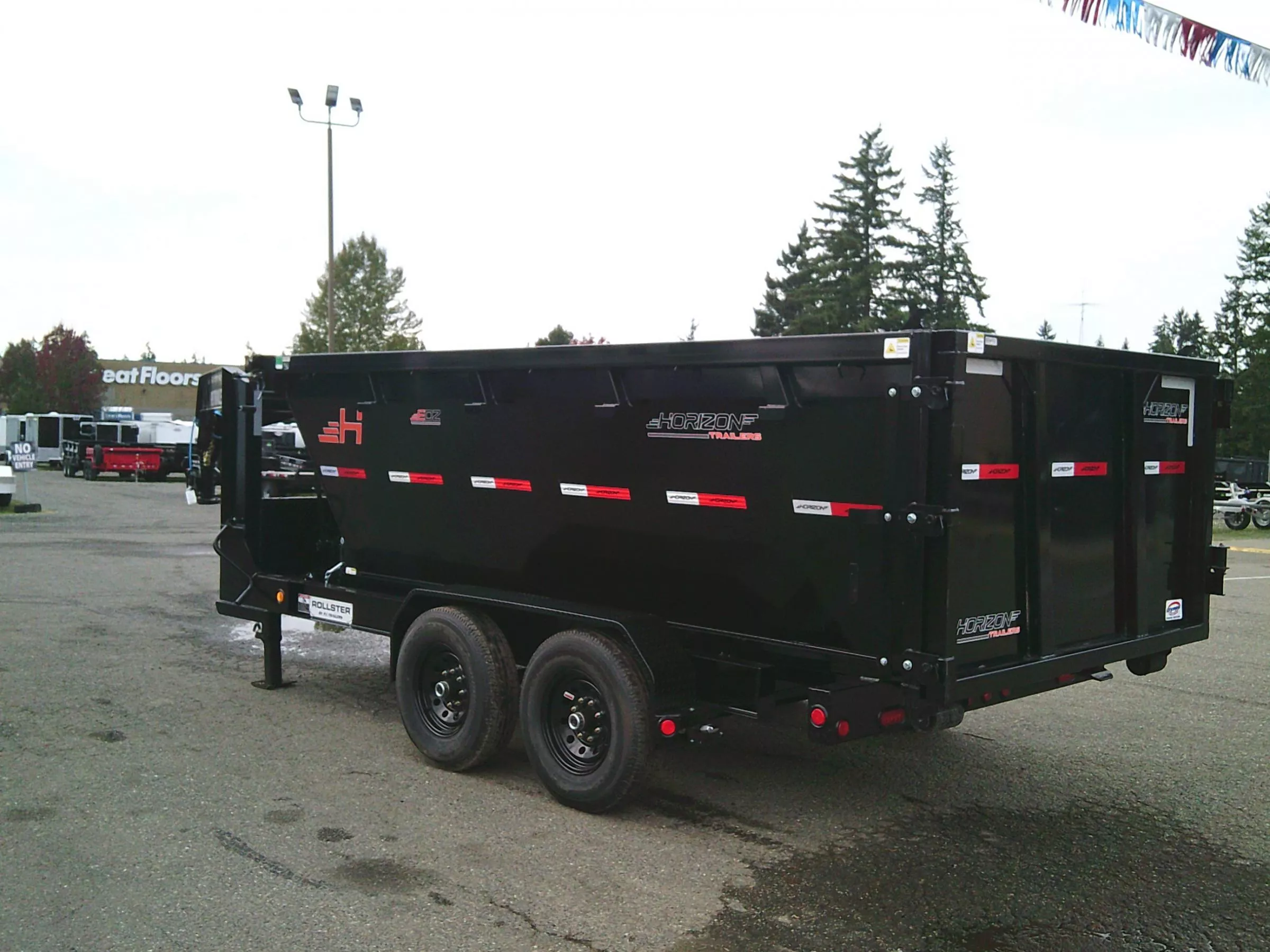 2026 PJ DR14 7X14 14K ROLL OFF Gooseneck Dump Trailer W/ EDZ Bin