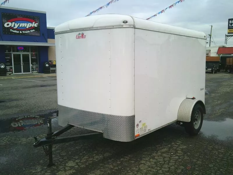 2016 Cargo Mate Blazer 6X10 With Wheel Chock / Spare Tire & Mount / Ramp Door