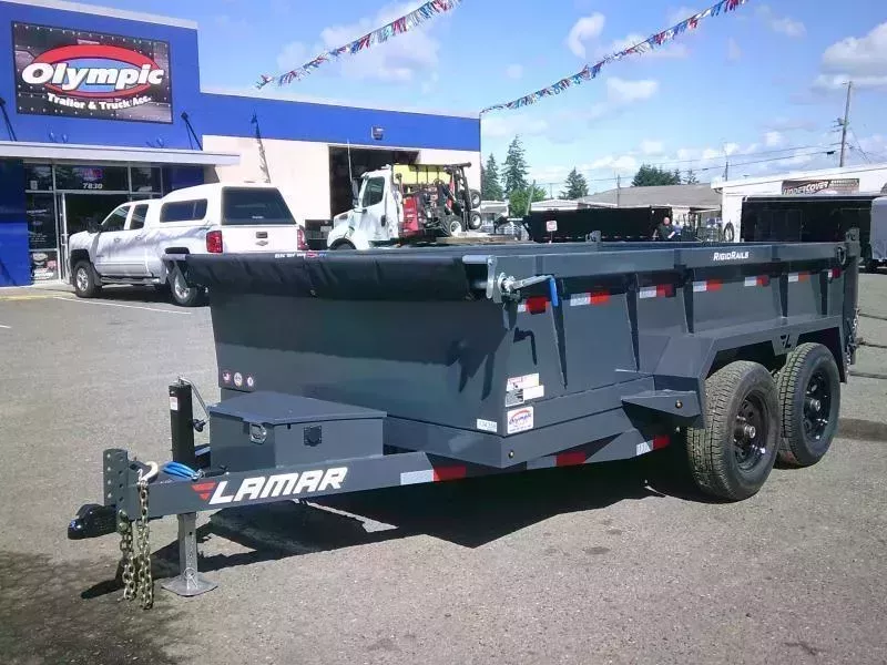 2026 Lamar 6.5x12 10K Dump Tarp Kit Ramps Spreader Gate 3 Way Pump
