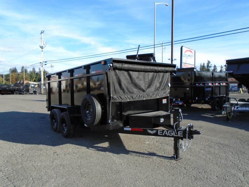 2023 Eagle Raptor 7x14 14K Dump Trailer With 48" Sides / Spare Tire & Mount 2023 Eagle Raptor 7x14 14K Dump Trailer With 48" Sides / Spare Tire & Mount
