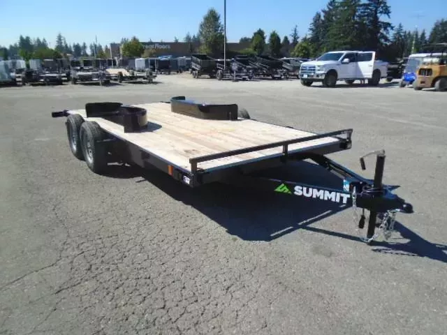 2026 Summit Alpine Flatbed 7x18 7K With Removable Fenders