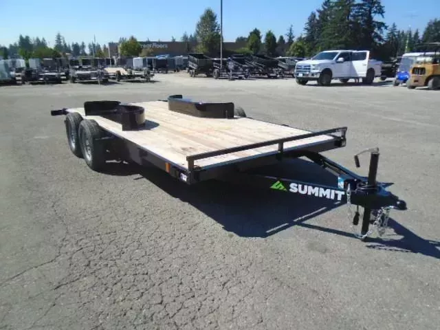 2026 Summit Alpine Flatbed 7x18 7K With Removable Fenders