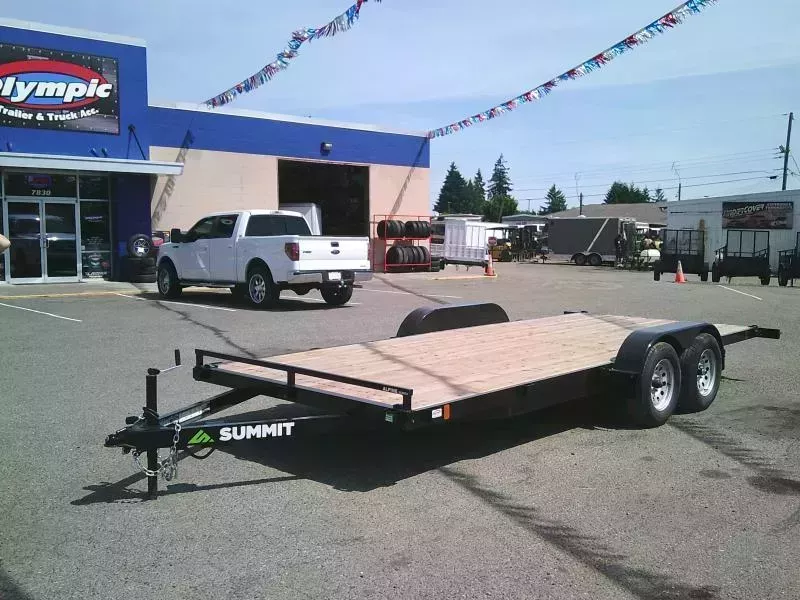 2026 Summit Alpine 7x18 7K Flatbed Trailer