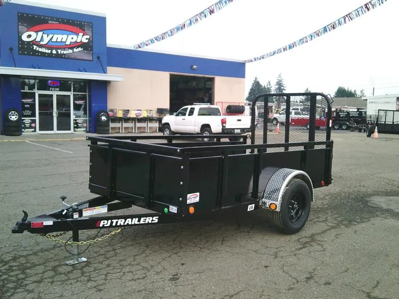 2026 PJ 5x10 With Solid Metal Sides / Fold In Gate