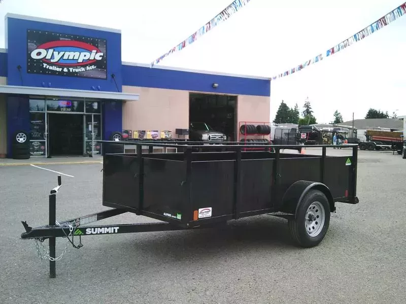 2026 Summit Alpine 5x10 Single Axle W/Split Ramp Utility Trailer