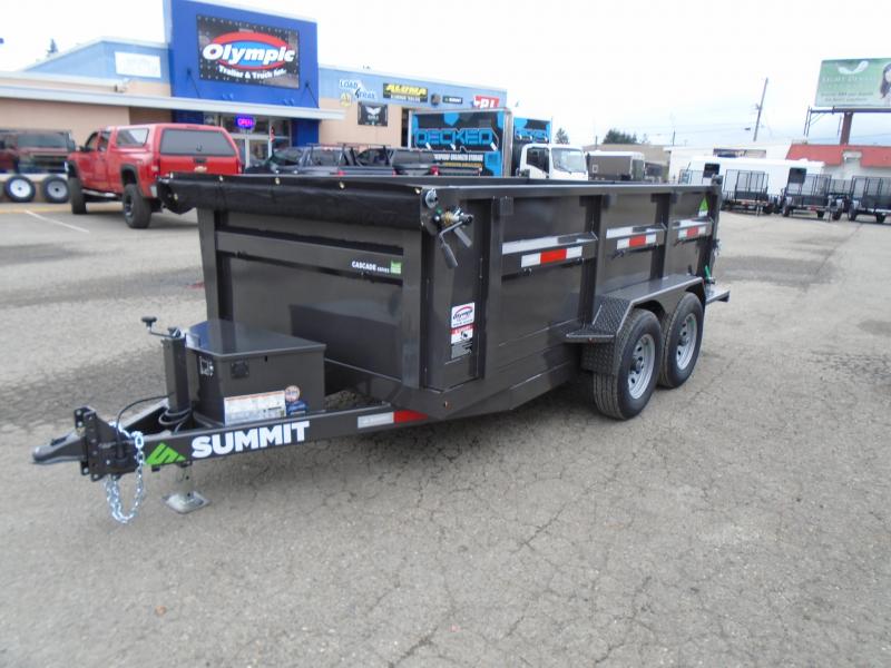 2023 Summit Cascade 6x12 10K Dump Trailer With Tarp / Ramps / Spreader Gate / Scissor Lift / Battery Charger 2023 Summit Cascade 6x12 10K Dump Trailer With Tarp / Ramps / Spreader Gate / Scissor Lift / Battery Charger