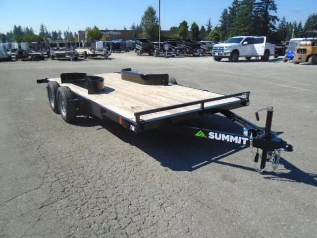 2026 Summit Alpine Flatbed 7x18 7K With Removable Fenders