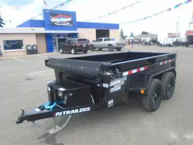 2026 PJ 5x10 7K With Tarp Kit Dump Trailer