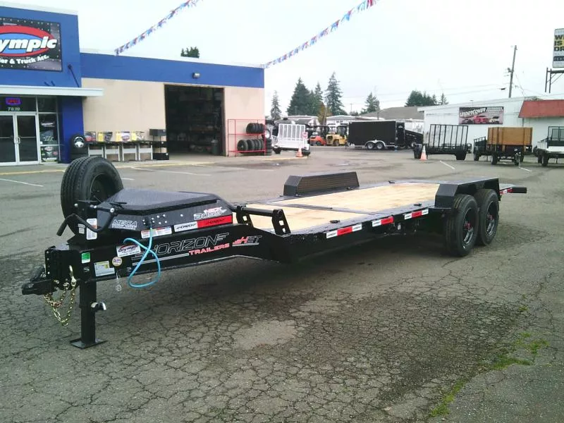 2026 Horizon HET 7x22 21K Equipment Tilt Trailer With Spare Tire