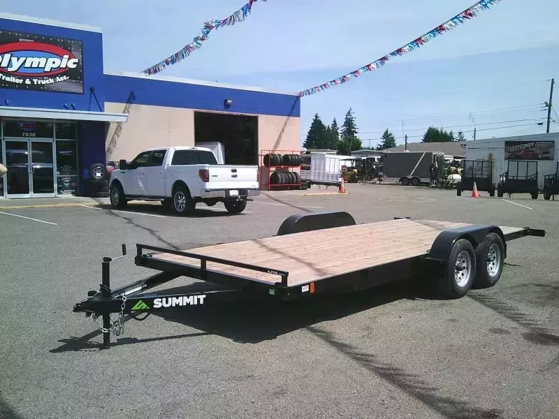 2026 Summit Alpine 7x18 7K Flatbed Trailer