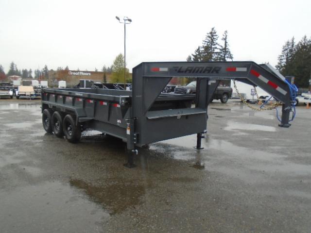 2023 Lamar 7x16 21K / Gooseneck / 7 Gauge Floor Dump Trailer 2023 Lamar 7x16 21K / Gooseneck / 7 Gauge Floor Dump Trailer