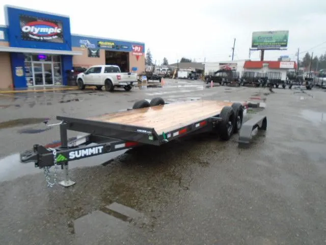 2026 Summit Cascade 7x20 14K Tiltbed Equipment Trailer With Removable Fenders / Lockout Kit