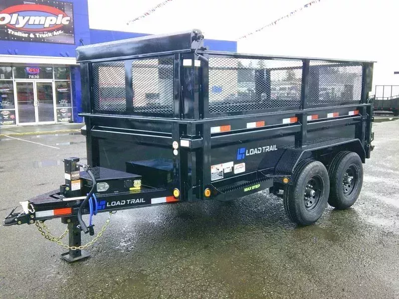 2026 Load Trail 6X12 14K Dump Tarp Kit Ramps Spreader Gate